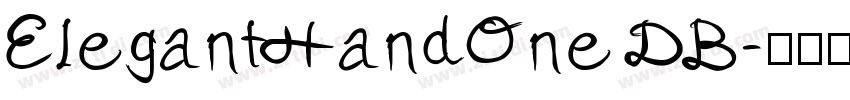ElegantHandOne DB字体转换